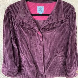 Izod Women's Purple Corduroy Blazer